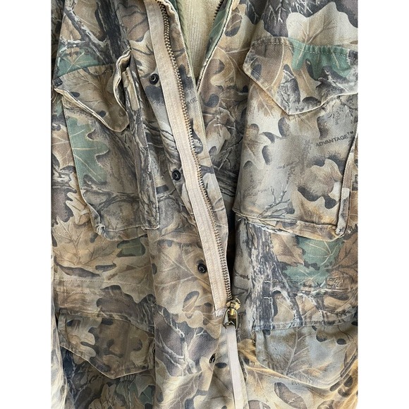 VINTAGE Camo Jacket Mens 2XL Advantage Lined Scovill 1970s U.S Military Hunting - Picture 5 of 9